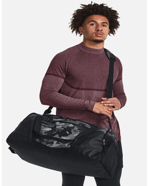 Under Armour Black Undeniable 5.0 Camouflage Duffle Bag for men