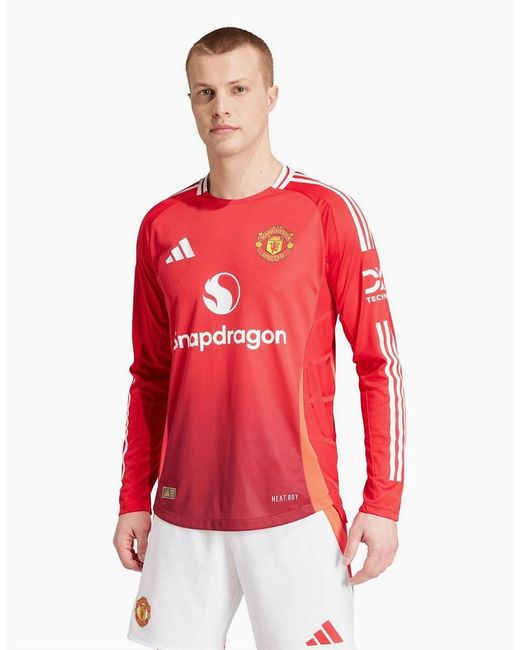 Adidas Red H Jsy Aul Football Shirt for men