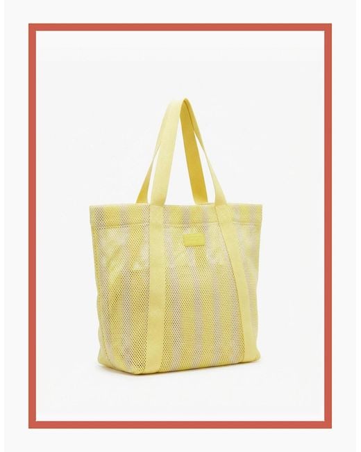 Nooki Design Yellow Hackney Stripe Shopper Bag