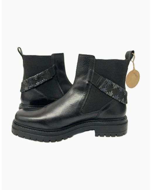 Osprey Black London The Guildford Chelsea Leather Boots