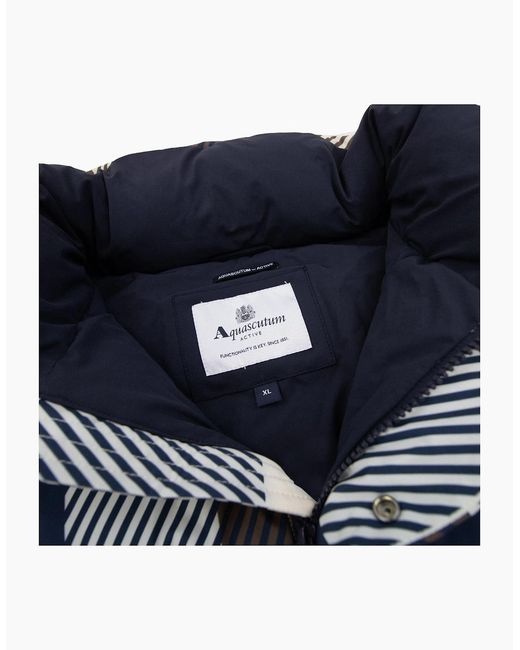 Aquascutum Blue Sp Puffer Jacket 50 for men