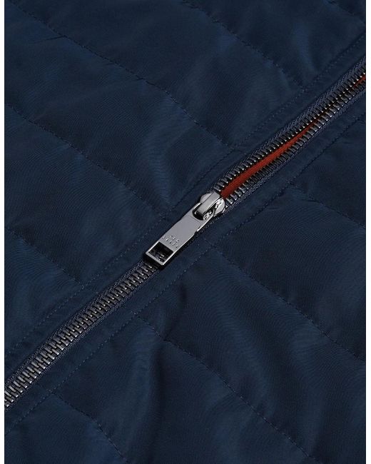 Ted Baker Blue Atho Regular Fit Quilted Gilet for men
