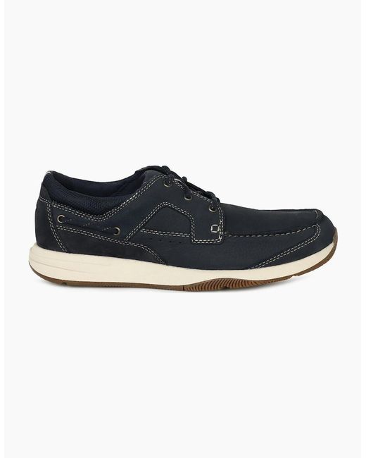 Clarks Blue Sailview Lace Shoes for men