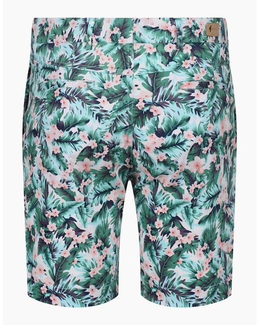 Gabicci Green Jungle Print Shorts for men