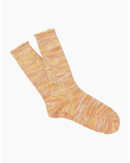 Anonymous Ism Yellow 5 Colour Mix Crew Socks for men