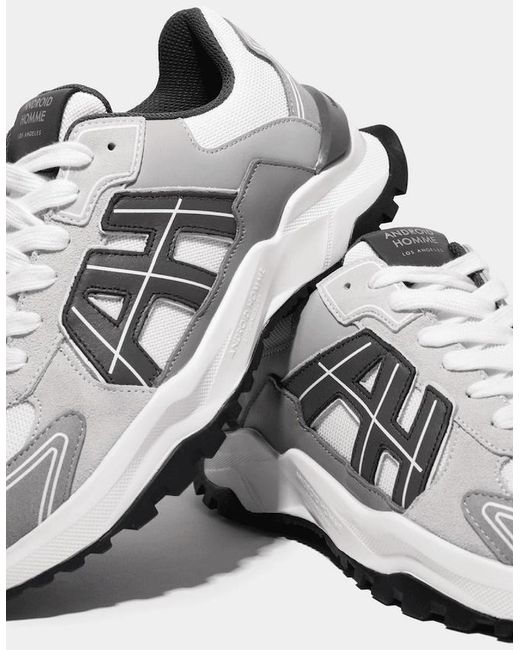 Android Homme Gray Ah One Runner Sneaker for men