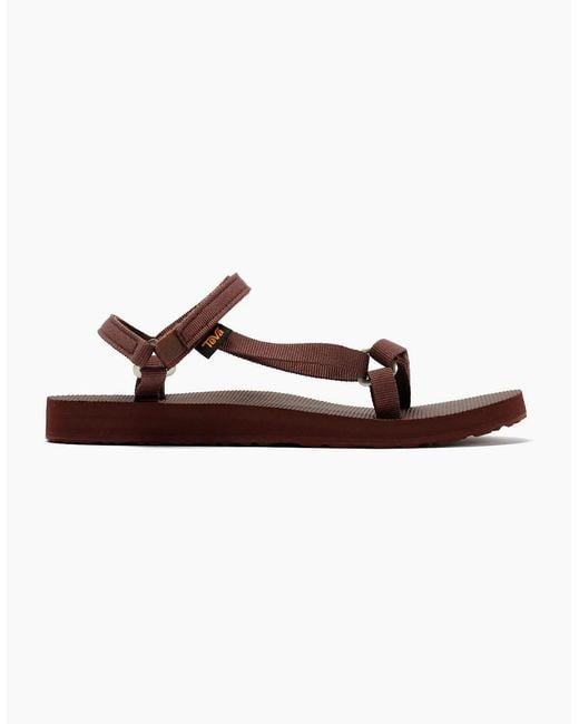 Teva Brown Original Universal Slim Rum Raisin Sandals