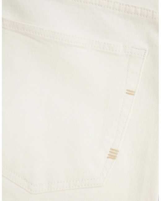 Vingt Quatre Denim White Vingt Quatre Straight Fit Chalk Jeans