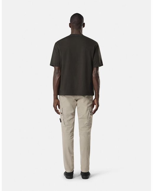 Stone Island Black Patch Logo 2100030 T-Shirt Charcoal for men