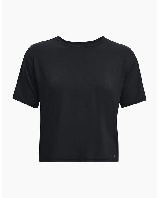 Under Armour Black Armour Motion Ss Gym Top