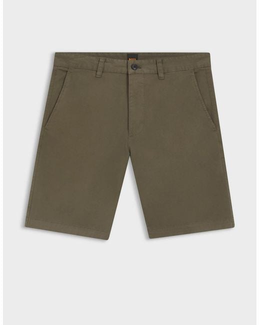 Boss Natural Boss Slim Fit Chino Shorts for men