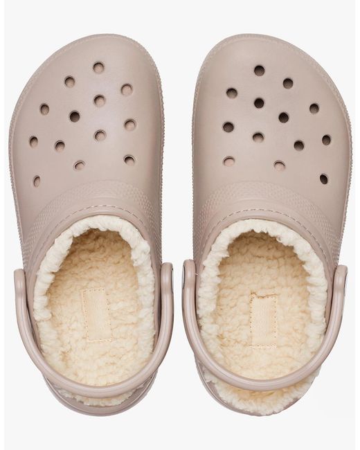 CROCSTM Natural 203591-2Yb Classic Lined Clogs Mushroom/Bone