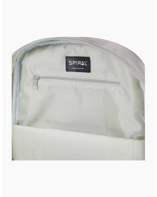 Spiral Gray Monti Backpack With Logo Patch