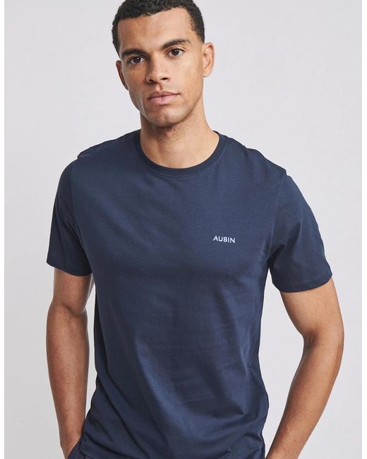 aubi Blue Fotherby T-Shirt for men