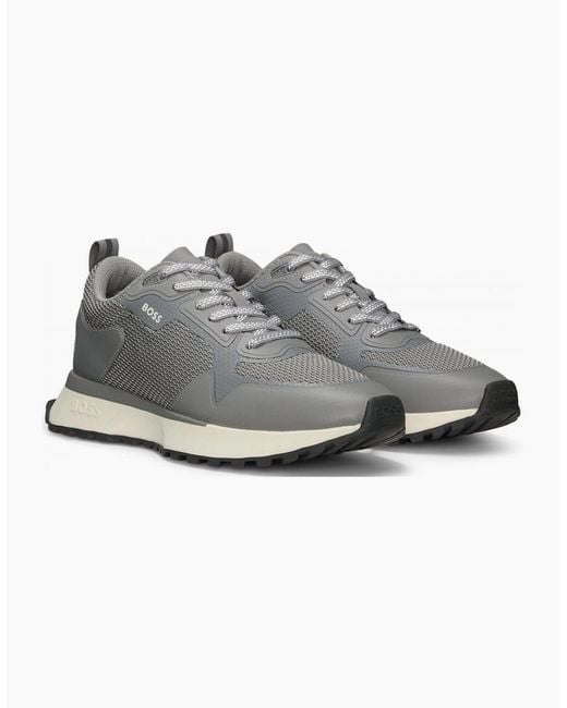 Boss Gray Jonah Runn Trainers for men
