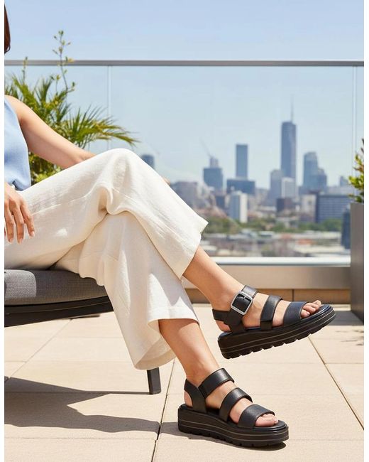 Remonte Black D3N50 Ankle Strap Sandals