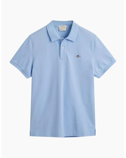 Gant Blue Polo Shirt Golf Polo Tennis Top for men