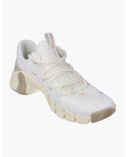 Nike White Free Metcon 5 Trainers Dv3950 100