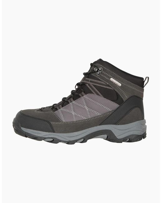 Mountain Warehouse Black Ladies Rapid Suede Waterproof Walking Boots