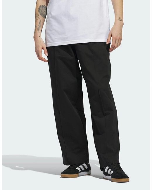 Adidas White Originals Pintuck Pants Loose