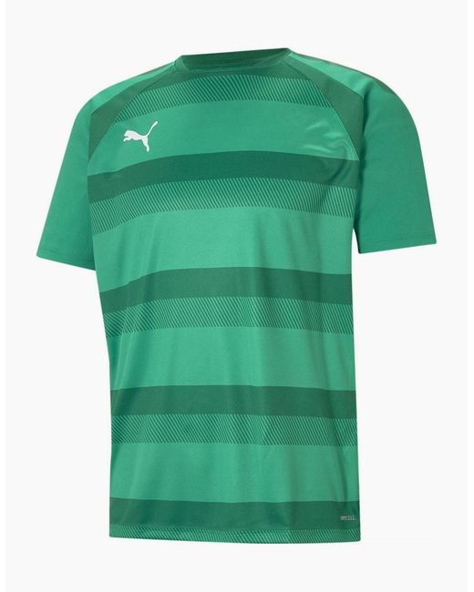 PUMA Green Teamvision Jersey T-Shirt for men