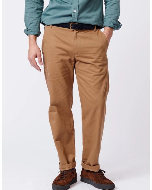 aubi Blue Ormsby Selvedge Chino for men