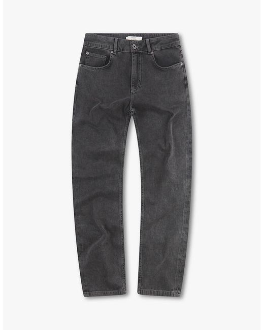 Vingt Quatre Denim Gray Vingt Quatre Taper Fit Wolf Jeans for men