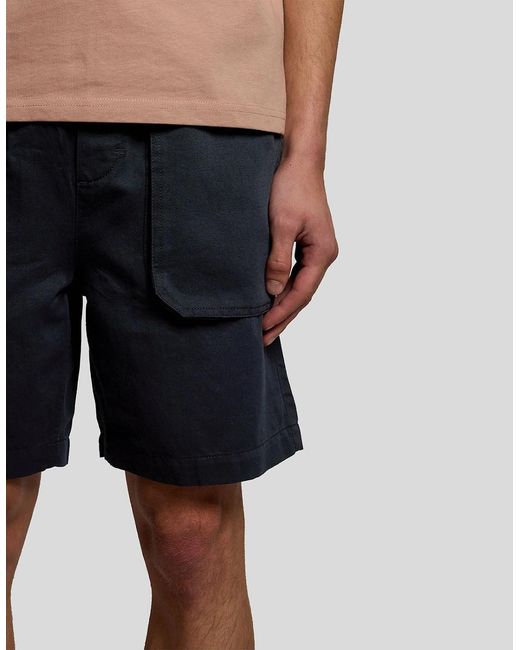 Lyle & Scott Natural Linen Blend Shorts for men