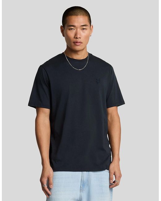 Lyle & Scott Blue Superfine Cotton T-Shirt for men