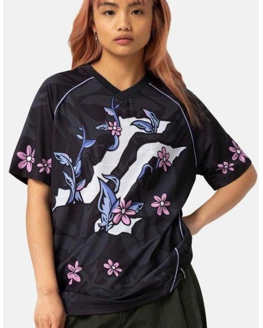 Santa Cruz Blue Flourish Jersey Short Sleeve T-Shirt