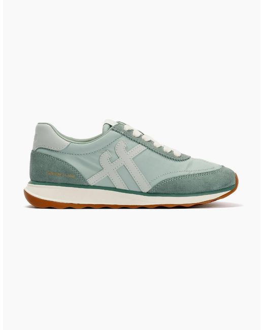 Fitflop Green Retro-Q X Pantone Suede Trainers