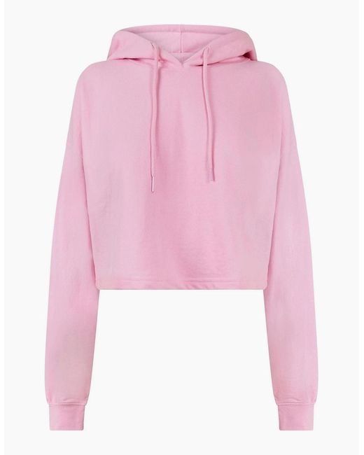 Miso Pink Cropped Hoodie