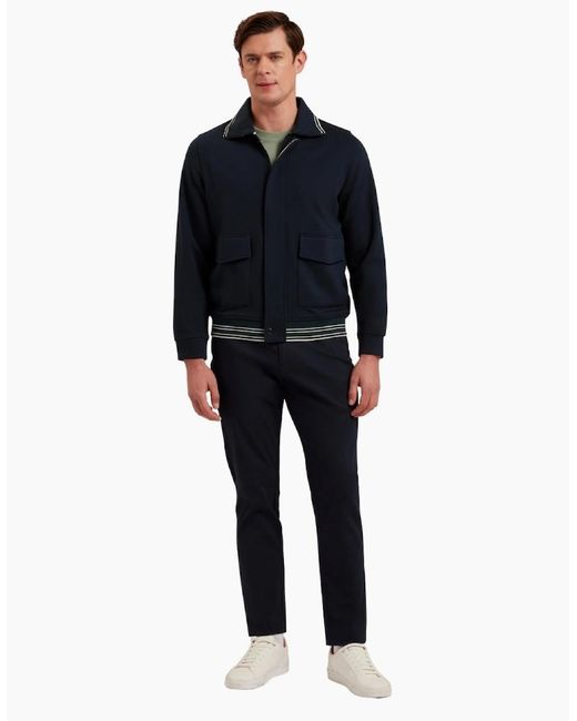 Ted Baker Blue Mall Concealed Placket Jacket for men