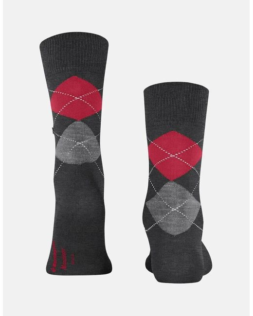 Burlington Black Manchester Socks Anthracite Melange
