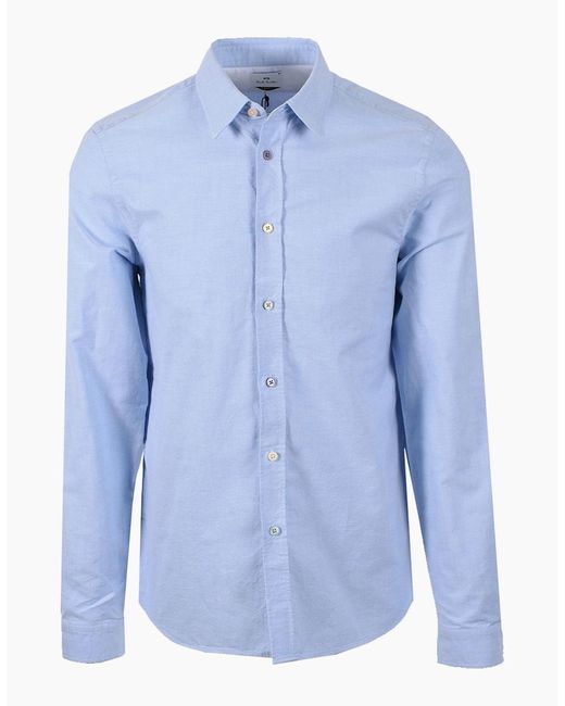 Paul Smith Blue Tailored Fit Shirt Light for men