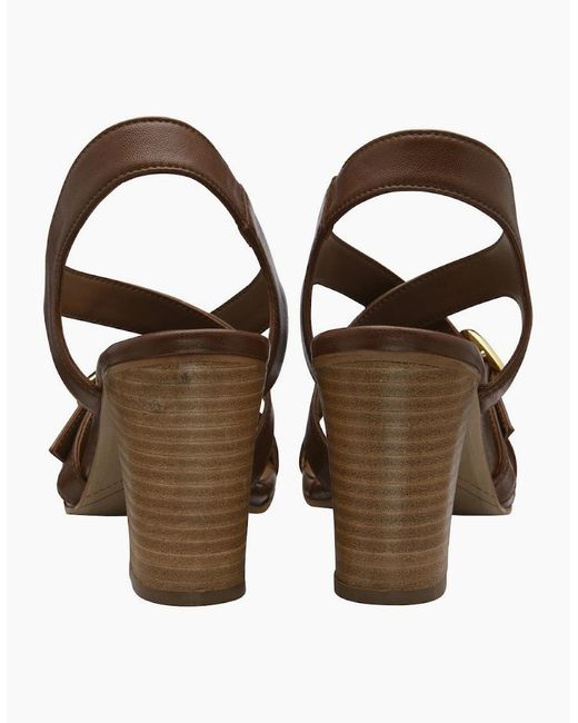 Ravel Brown Birkby Heeled Sandals