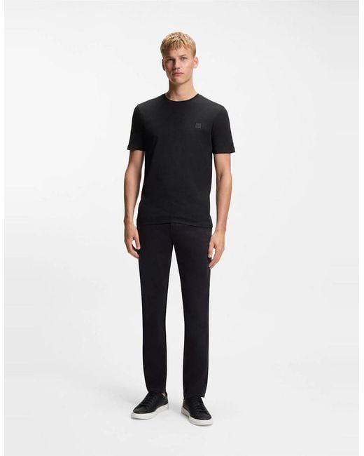 Boss Black Tales T-Shirt With Logo Patch Premium Cotton for men