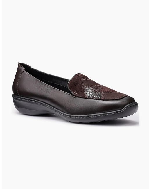 Hotter Black Faith Ii Wide Fit Slip On Shoes