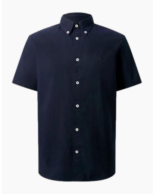 Belstaff Blue Ss Street Shirt Dark Ink for men