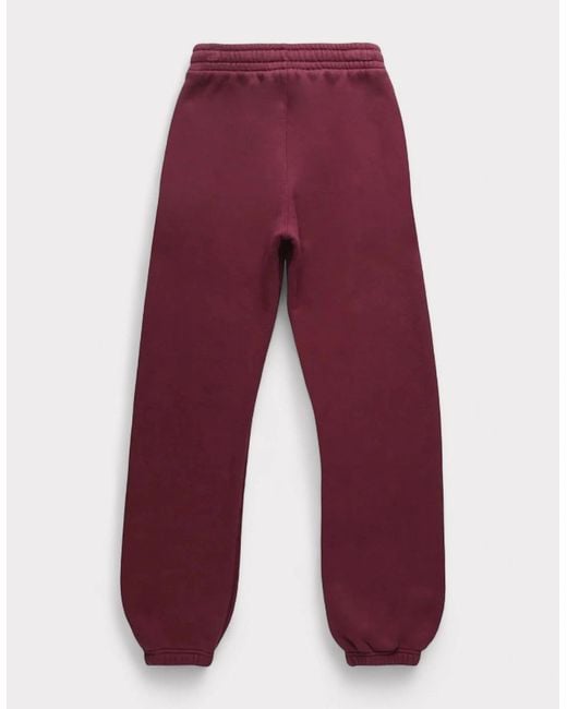 Off-White c/o Virgil Abloh Red Logo Printed Sweatpants Burgundy