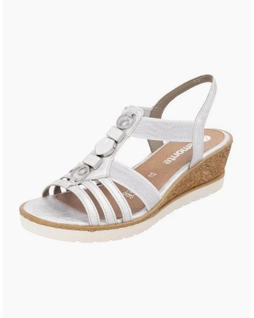 Remonte White Ladies Sandals R6264-92