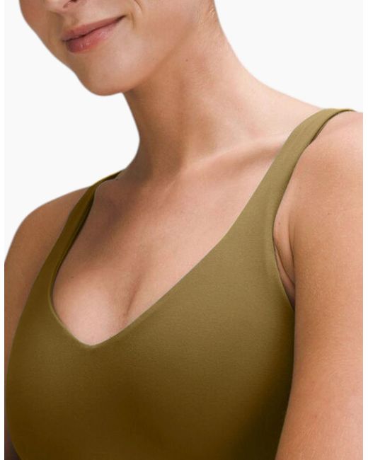lululemon athletica Green Align Tank Top Sports Bra Lightweight Gym Running Yoga