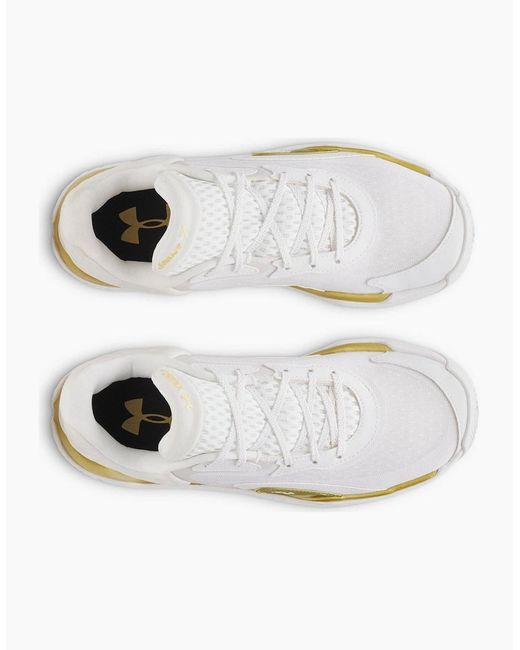 Under Armour White Spawn 7 Basketball Trainers