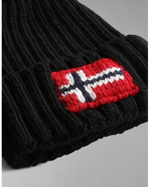 Napapijri Red Semiury 5 Bobble Hat