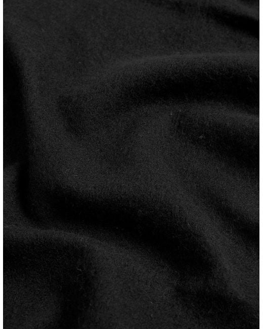 Lyle & Scott Black Lambswool Blend Scarf for men