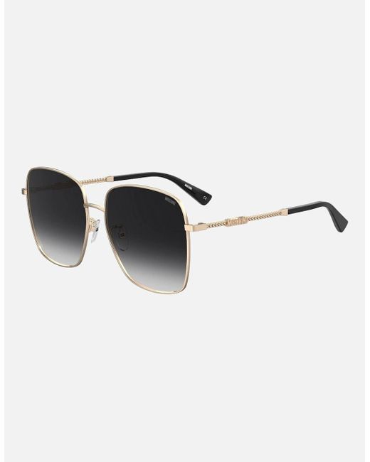Moschino Black Branded Arms Sunglasses