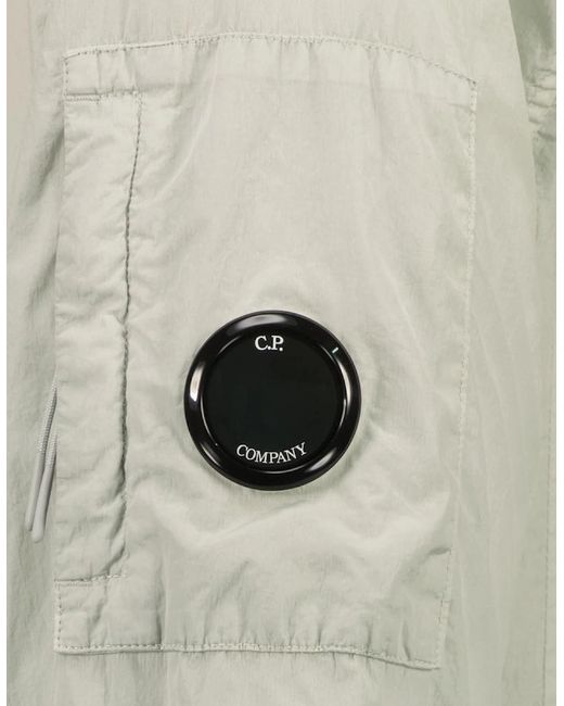 C P Company Gray Chrome-R Lens Bomber Jacket for men