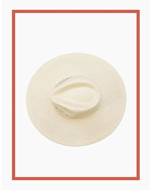 Nooki Design Natural Beth Oversized Fedora Hat