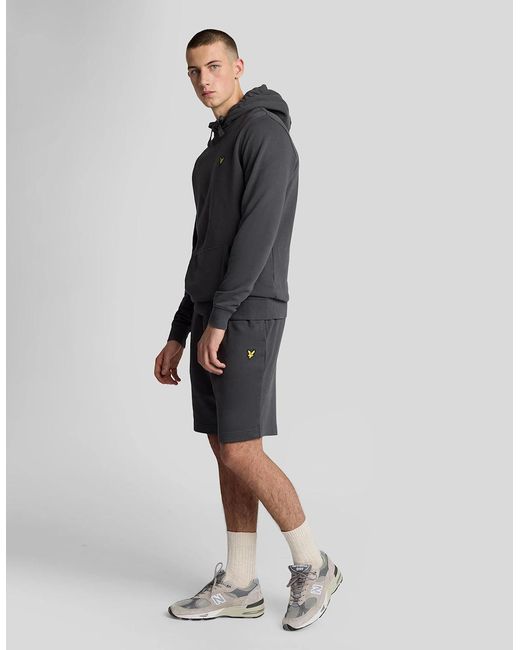 Lyle & Scott Gray Cotton Sweat Short for men