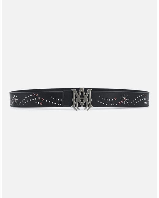 Amiri Black Ma Stud 4Cm Belt for men